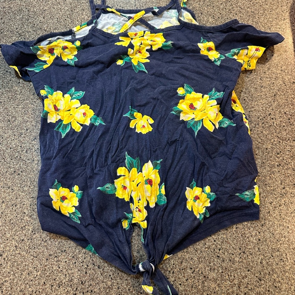 Joe Boxer Navy Top with Floral Design
